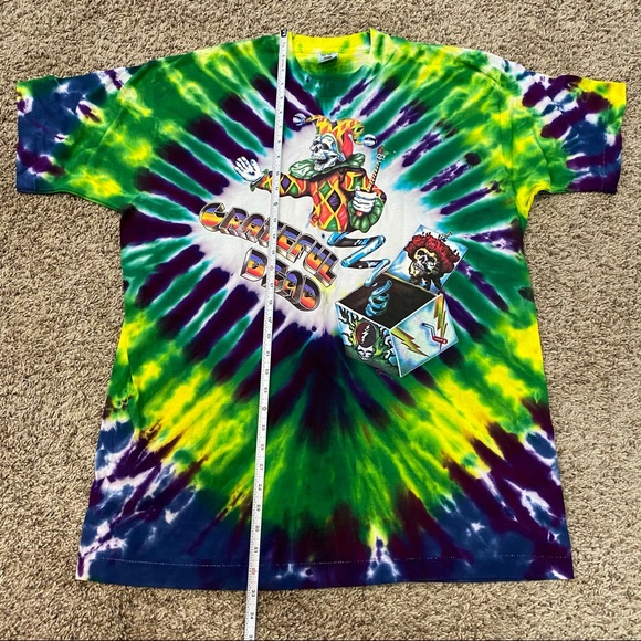 Vintage Grateful Dead Tie-Dye Skeleton Jack in the Box T-Shirt XXL - Picture 2 of 14